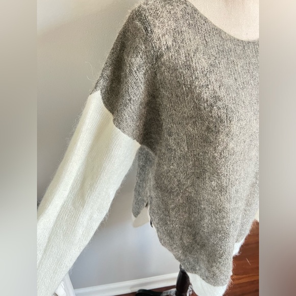 Helmut Lang color block super soft sweater side slits - Picture 2 of 12